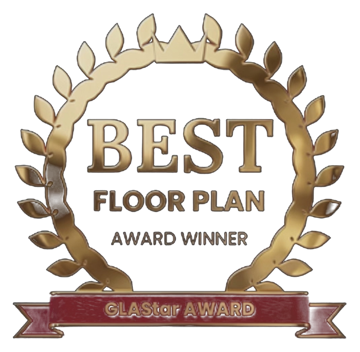 GLAStar Award winner for Best Floor Plan, Keystone Lake Apartments, Battle Creek, MI