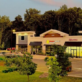 Hamptons Plaza of Oshtemo retail center on West Main Street, Kalamazoo, MI, built by Carroll Development & Management