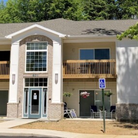 Completed Keystone Lake Apartments home with private balconies and patios in Battle Creek, MI